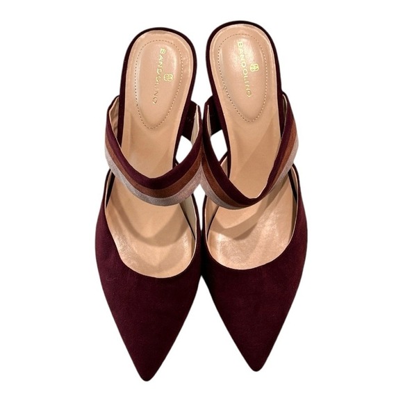Bandolino Women's Red Marelli Pointed Toe Kitten Heel‎ Mule Size 9.5 - Picture 3 of 9